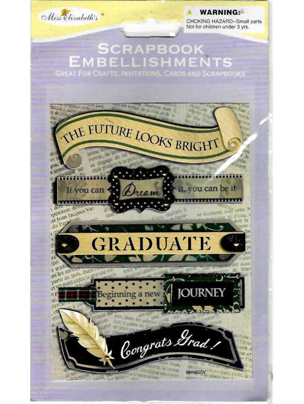 Miss Elizabeth's Scrapbook Embellishments - Graduation Celebration